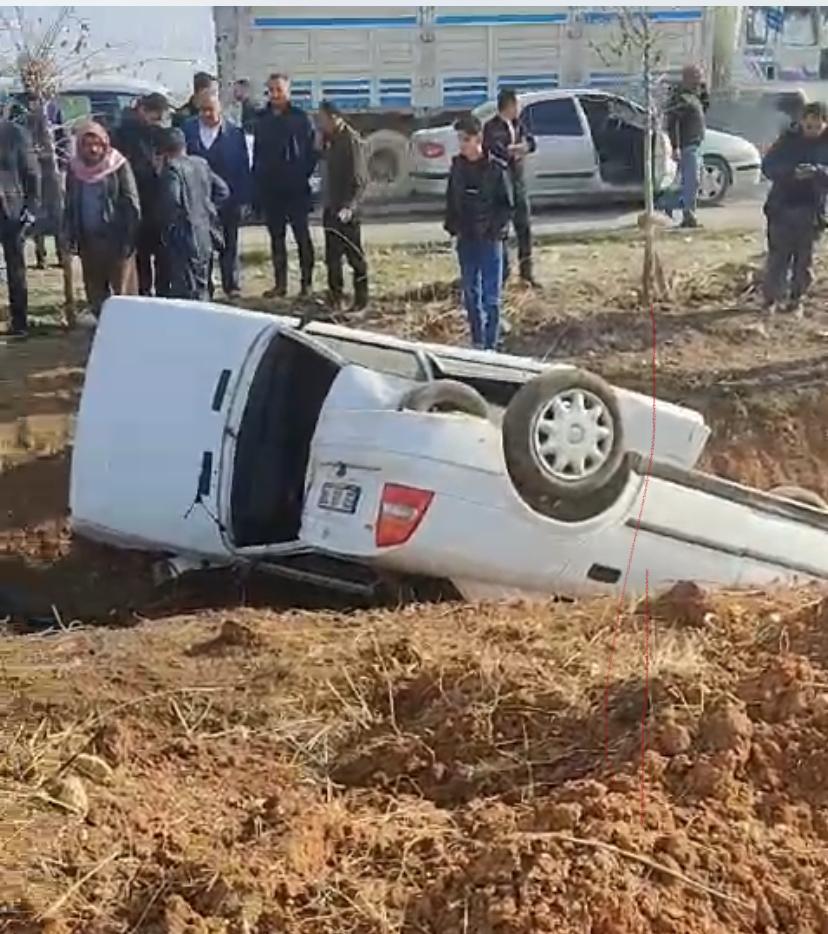 Şanlıurfa'nın Harran ilçesinde korkutan kaza