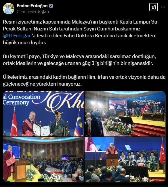 Malezya'da Erdoğana büyük onur