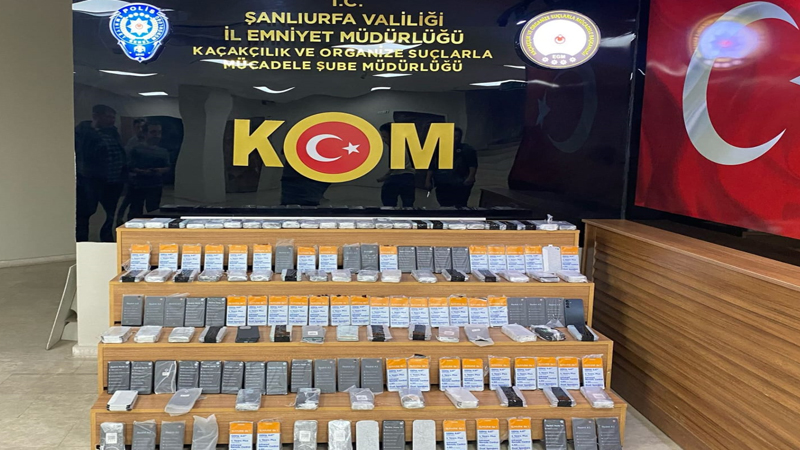 Şanliurfa’da 4 milyon tl değerinde kaçak cep telefonu ele geçirildi