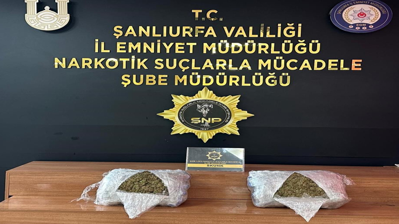 Şanlıurfa'da 9 kilo uyuşturucu ele geçirildi