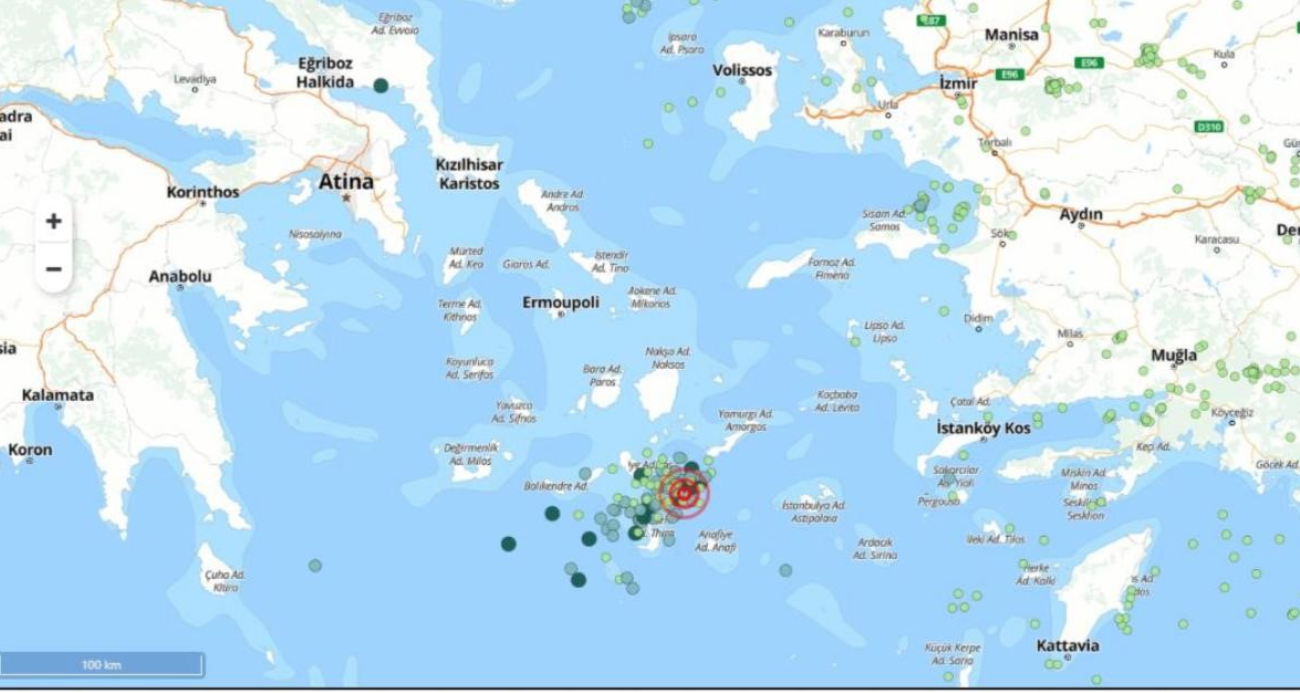 Ege denizinde 400'ü aşkın deprem